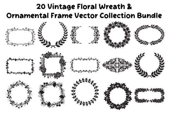 20 Vintage Floral Wreath Ornamental Guide