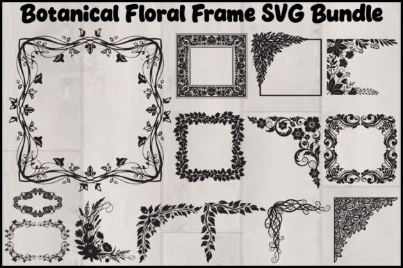 Botanical Floral Frame SVG Bundle: Elevating Modern Design with Nature-Inspired Vector Art