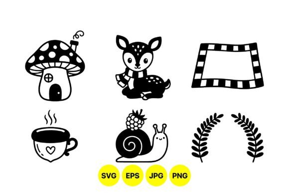 Cute Forest Animals Clipart Set for Creators