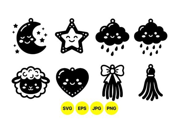 Cute Kawaii Charm SVG Clipart Guide