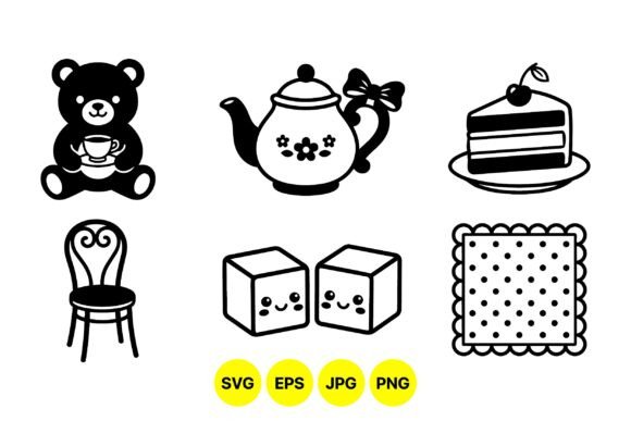 Cute Tea Time SVG Icons: A Guide to Kawaii Digital Assets