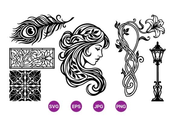 Elegant Art Nouveau Vector Pack Guide
