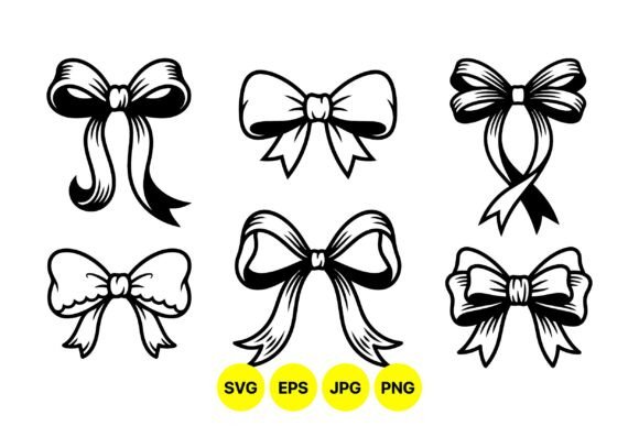 Elevating Brand Aesthetics: The Strategic Value of the Elegant Ribbon Bow Clipart Set in Modern Design