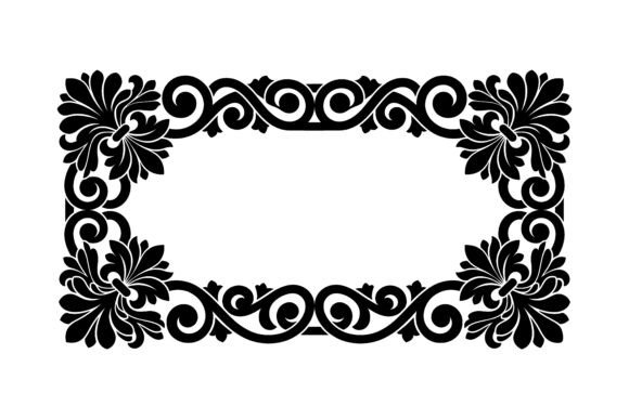 Elevating Design with the Classic Antique Scroll Frame Vector
