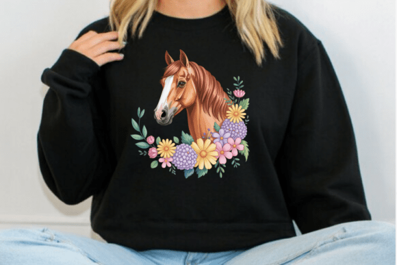 Embracing the Boho Aesthetic: How Floral Horse Head PNGs Elevate Digital Design