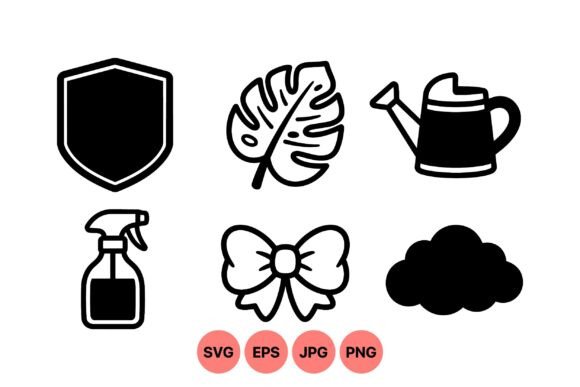 Evaluating Minimalist Garden Icon Clipart for Design Projects