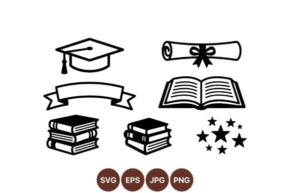 Graduation Education Vector Icons Guide