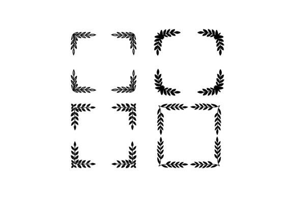 Hand Drawn Laurel Wreath Border Vector