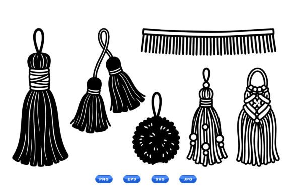 Handmade Tassel Clipart Collection