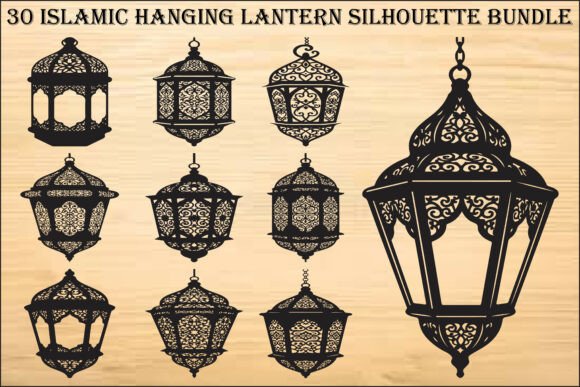 Islamic Lantern SVG Bundle for Crafts