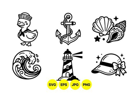 Mastering Nautical Summer Clipart Pack for Versatile Digital and Print Design