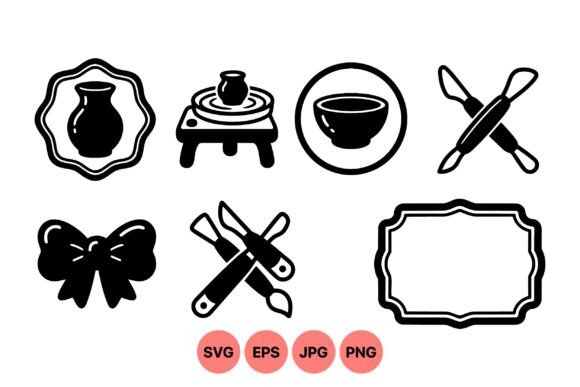 Pottery Tools and Art Icons Guide