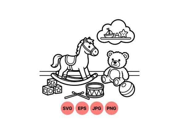 Revitalizing Visual Storytelling: The Strategic Value of the Kids Toy Clipart Design Set