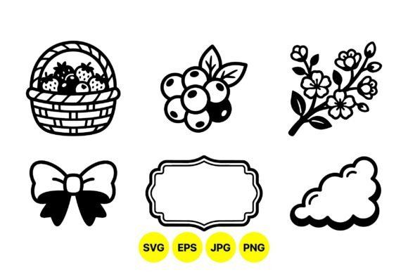 Rustic Berry Floral Clipart: Versatile Design Assets