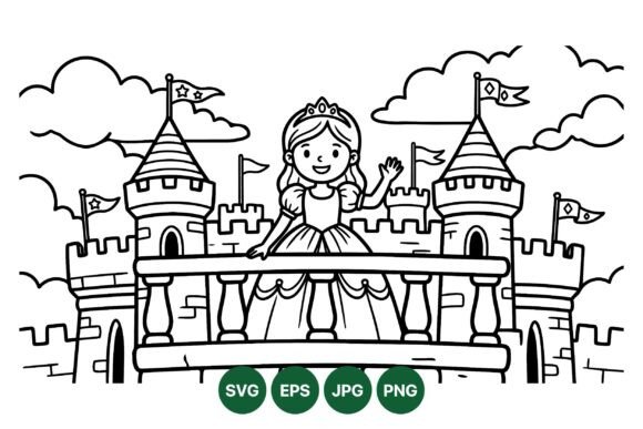 Strategic Applications of the Princess Castle Outline SVG Design for Branding and Creative Projects