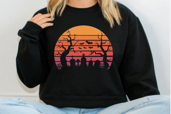 Strategic Visual Positioning with the Halloween Graveyard Sunset PNG