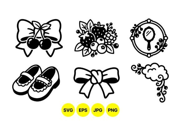 Vintage Floral Ribbon Clipart for Elegant Design